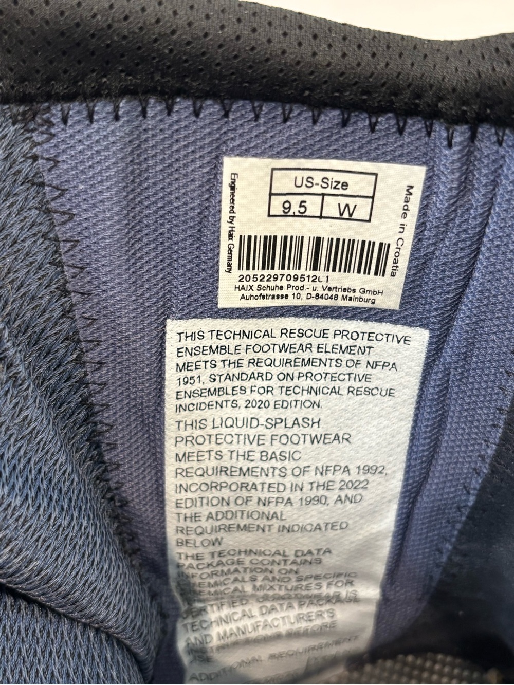 Haix AirPower XR1 Pro
US Men’s 9.5 Wide
NFPA 1977 Compliant - Picture 10 of 11
